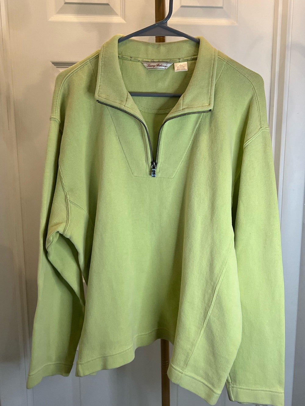 Tommy Bahama Light Green quarter Zip Pullover